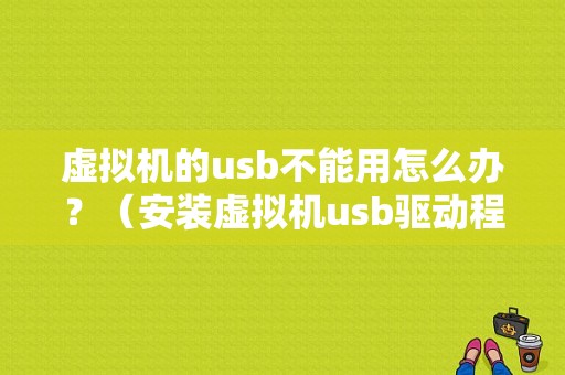 虚拟机的usb不能用怎么办？（安装虚拟机usb驱动程序错误）-图1
