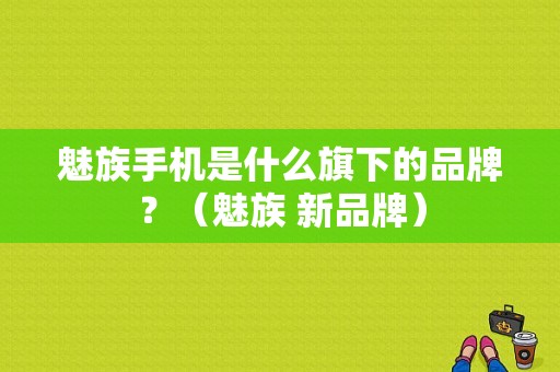 魅族手机是什么旗下的品牌？（魅族 新品牌）-图1