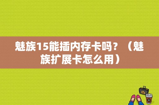 魅族15能插内存卡吗？（魅族扩展卡怎么用）-图1