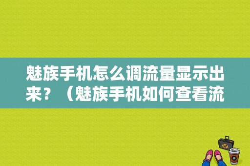 魅族手机怎么调流量显示出来？（魅族手机如何查看流量）-图1