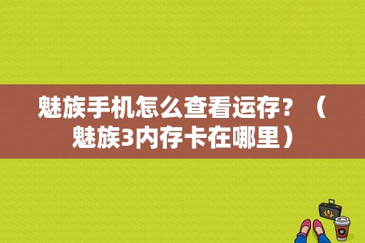 魅族手机怎么查看运存？（魅族3内存卡在哪里）-图1