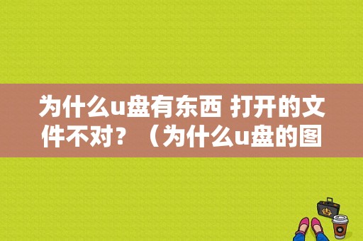 为什么u盘有东西 打开的文件不对？（为什么u盘的图标显示错误）-图2