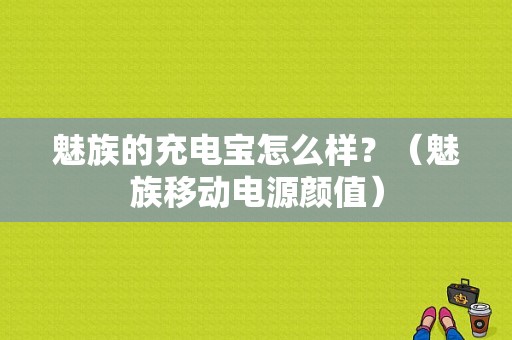 魅族的充电宝怎么样？（魅族移动电源颜值）-图1